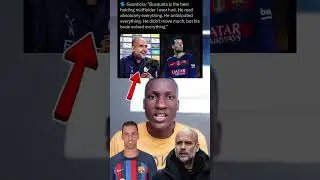 Pep calls Busquets the best! He solved everything with his brain. 🧠🇪🇸#shorts