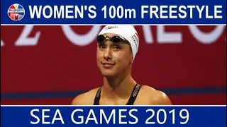 SEA GAMES 2019 : Women's 100m Freestyle - Swimming | Jasmine Alkhaldi and Remedy Rule