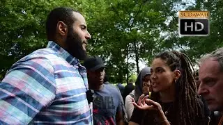 P1 - Feminism & Patriarchy Muhammad Hijab & Female Visitor | Speakers Corner | Hyde Park