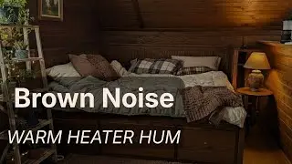 Deep Brown Noise for Sleep | Real Space Heater Hum (8 Hours)