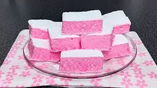 Con GELATINA, AZÚCAR y AGUA prepara MARSHMALLOWS, NUBES o MALVAVISCOS CASEROS súper FÁCIL y RÁPIDO