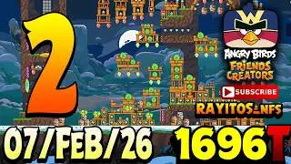 Angry Birds Friends Level 2 Tournament 1696 Highscore POWER-UP walkthrough