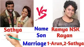 Sathya 🆚 Ramya NSK #englishcomparision #biography #biggbosstamil8 eviction rayan son love marriage