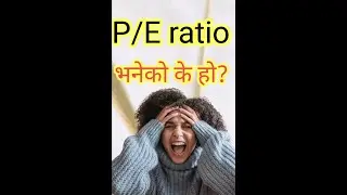 What is PE Ratio/PE  ratio vaneko k ho/P/E ratio explain short