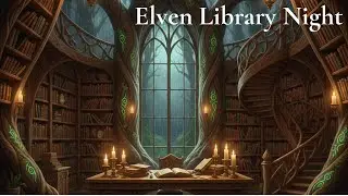 Elven Library Study Ambience &ndash; 3 Hours of Calm Fantasy Music & Rain