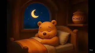 Winnie The Pooh Sleeping in Cozy Treehouse | Relaxing Sleep Animation Lullaby For Toddlers