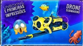 COMPREI UM ROBÔ SUBMARINO 😱🦾🦿🤖 ROV Chasing M2 Value Pack - Drone Submarino!