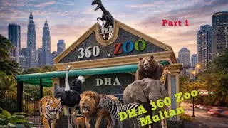Visiting DHA 360 Zoo Multan .part 1. Meet American, European, African and Asian wild animals.