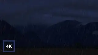 Gentle Thunder & Rain in Mountains to Sleep in 2 Minutes and Beat Insomnia. Thunderstorm Sounds