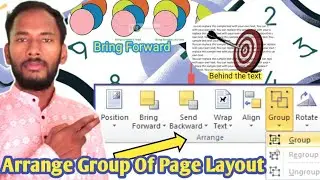 Arrange group of page layout menu in Ms word || Page layout in Ms word || ms word page number setup