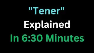 Spanish - The Verb “Tener” Explained In 6 And A Half Minutes