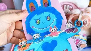 LABUBU POP UP HEDİYE KART FİKRİ #gifideas #popup #kendinyap#diy