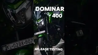 dominar 400 mileage testing 💥😌😌💥💋🤯#mileagetest #dominar400