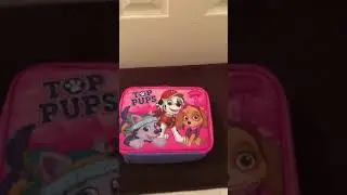 My new paw patrol lunch box