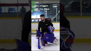 DIAL IT IN FOR BUTTERFLY PUSHES😅😅#goaliecoach #hockey #goalies #goalieparents #goaliecamp