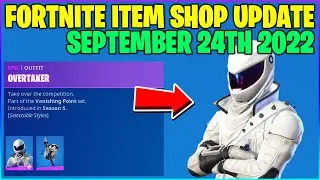 Fortnite Item Shop *RARE* OVERTAKER SKIN IS BACK! [September 24th, 2022] (Fortnite Battle Royale)
