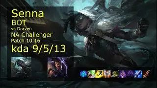 Senna ADC vs Draven - NA Challenger 9/5/13 Patch 10.16 Gameplay