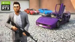 GTA Vice City Remastered on RTX - *2020* Next-Gen Graphics 4K Gameplay (Tommy Vercetti Police Chase)