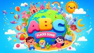 A to Z Places Song 🏖️🏫 | Fun Learning ABC for Childre