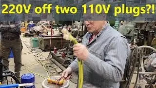 Получение напряжения 220 В от двух разных линий 110 В (для работы сварочного аппарата!)