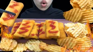 MUKBANG Risol Mayo Lumer + Chitato Snack Potato Chips  |  Mukbang Indonesia