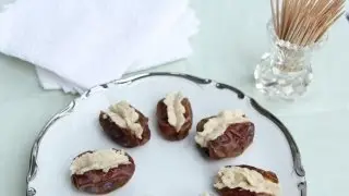 Cashew Cream Stuffed Dates Recipe - Ramadan Vegan Appetizer