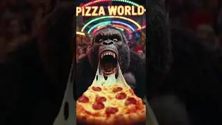 KingKong in pizza 🍕 world 🌎! pizza 🍕 Challenge ! funny 🤣 vlog #pizzaworld #kingkong #vlog #funny