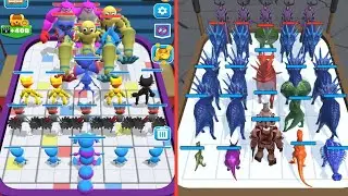 Merge master blue monster Fusion Vs Dinosaurs Fusion Game ⭐PART-4⭐ COMBINED Gameplay!
