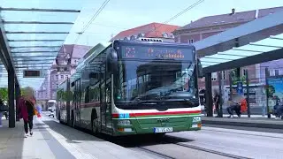 #71 MAN A23 Lion&acute;s City G NG313 CNG (2006)|KOM 3553~Voith [Sound] - |SWA Bus Augsburg Linie 22