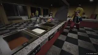 Playing ice cream shop horror with my nieces boo lol