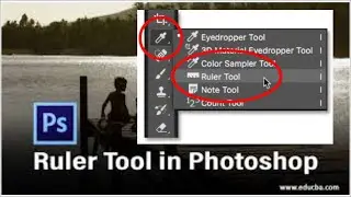 Adobe Photoshop CS6 Tutorial#9 || What is the use of Ruler Tool