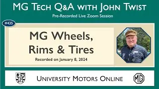 435  MG Tech | Q & A on Wheels, Rims and Tires