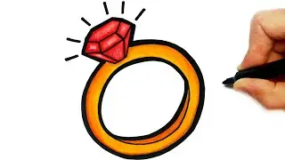 HOW TO DRAW A DIAMOND RING