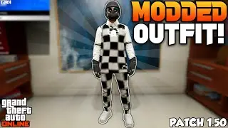 GTA 5 ONLINE HOW TO GET A FULL CHECKERBOARD TRYHARD MODDED OUTFIT 1.50! (GTA 5 CLOTHING GLITCHES)