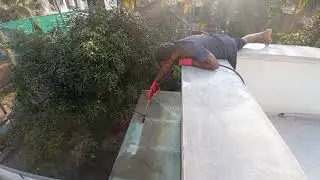 Glass cleaning 🧹🧹🛡️🛡️🖌️ Anwar SP1 #home #construction #asianpaints #paintyourdreams 