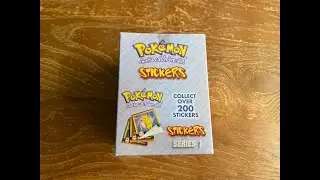 Live Box Opening! 1999 Pokemon Series 1 Stickers