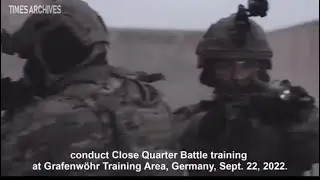 US army green berets CQB training with Royal Marines