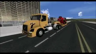 Rigs of Rods, Volvo VNL, Eager Beaver lowboy and Trout Live bottom trailer