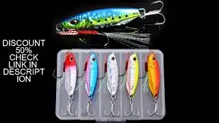 5PCS Japen Metal Cast Jig Spoon 10/15/20/30/40/50g Shore Casting Jigging Fish Sea Bass Fishing Lure