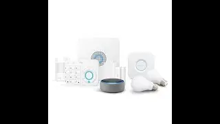 Alexa Guard bundle - Ring Alarm 5 piece kit with Echo Dot and Philips Hue 2-Bulb Kit