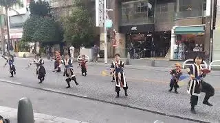 宇栄原太鼓の演技