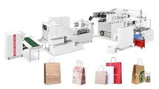 Paper Bag Making Machine - Paper Bag Making Machine With Handle Loops Inline