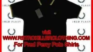 Fred Perry Polo Shirt Indie/Mod/Emo (Stock Video)