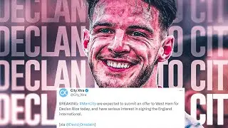 BREAKING: MAN CITY TO SUBMIT BID FOR DECLAN RICE.... TODAY!!!