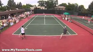 Denver City Open Mens Dubs Finals with QM-1 Tennis Camera Mount