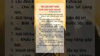 T&Agrave;I LỘC ĐẦY NH&Agrave; GH&Eacute; V&Agrave;O ĐỌC NGAY! #phongthuy #honnhanvacuocsong #baihoccuocsong #phunu30