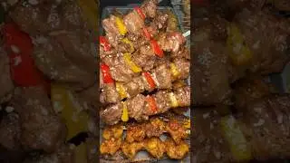 🔥 Ultimate Grilled Skewer Platter! | BBQ Street Food Vibes 🍢