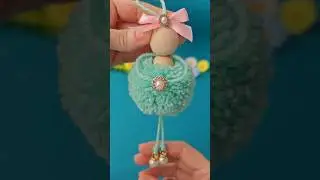 Yarn Doll Making 🥰 DIY Pom Pom Doll