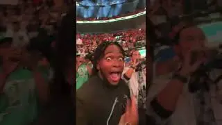 R TRUTH RETURNS AT MITB 🤯🔥 #wwe #johncena #rtruth #mitb #losangeles #codyrhodes #jeyuso