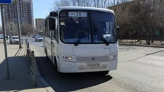Поездка на автобусе 78 маршрут ПАЗ-320414-05 Вектор (1-2) гос Т367ОР124 г.Красноярск